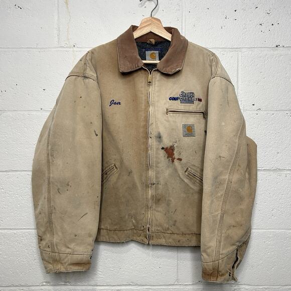 Vintage Carhartt Blanket-Lined Detroit Jacket “Brown” J01 - Picture 1 of 11